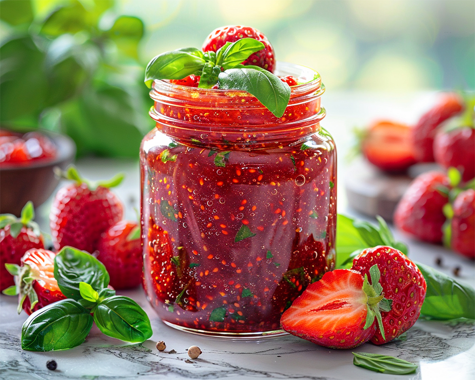 Strawberry Basil Jam