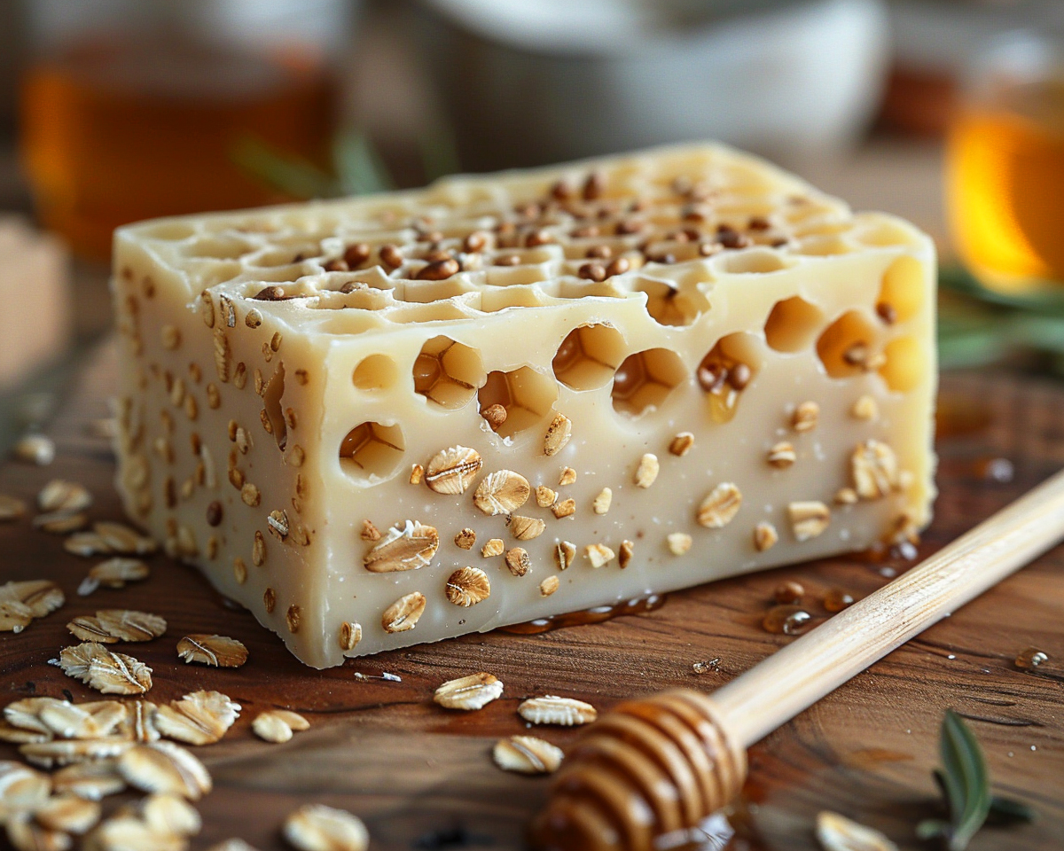 Goat Milk Honey Oat Soap