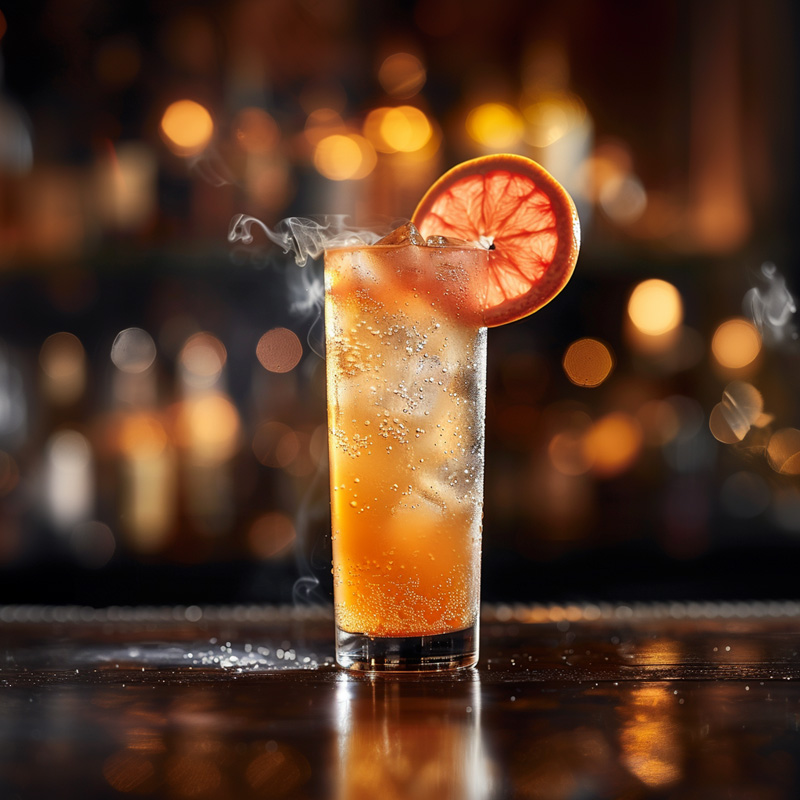 Citrus Smoke Spritz cocktail