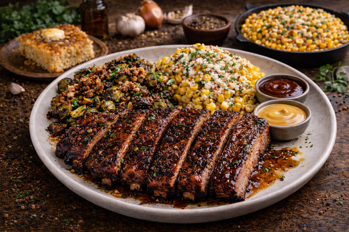 Glazed St. Louis ribs